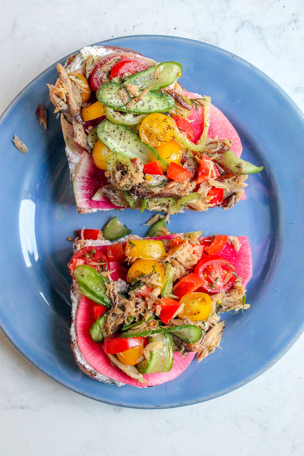 Mediterranean smoked mackerel toast Fishwife