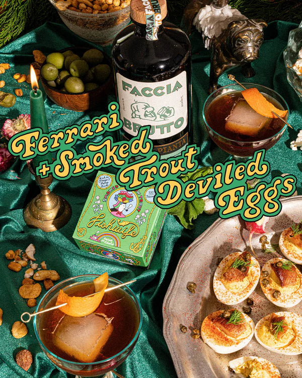 Ferrari Smoked Trout Deviled Eggs