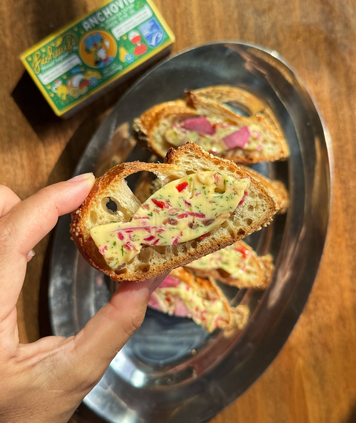 Anchovy and Radish Butter Terrine