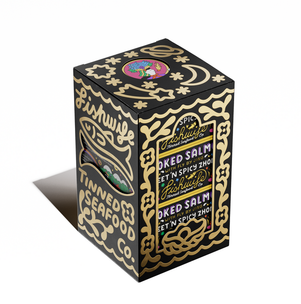 未使用_フジタチサト（スナフジタ）湯呑み 鯉 カモ ハス サイン有 新品 希少 NEW Smoked Salmon with Fly By Jing Sweet Spicy Zhong Sauce