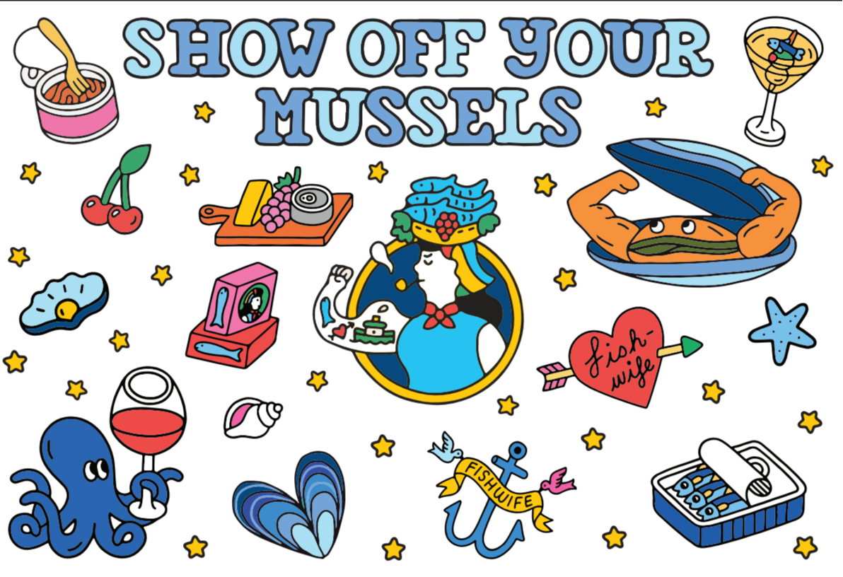 Mussel Temporary Tattoos view 1