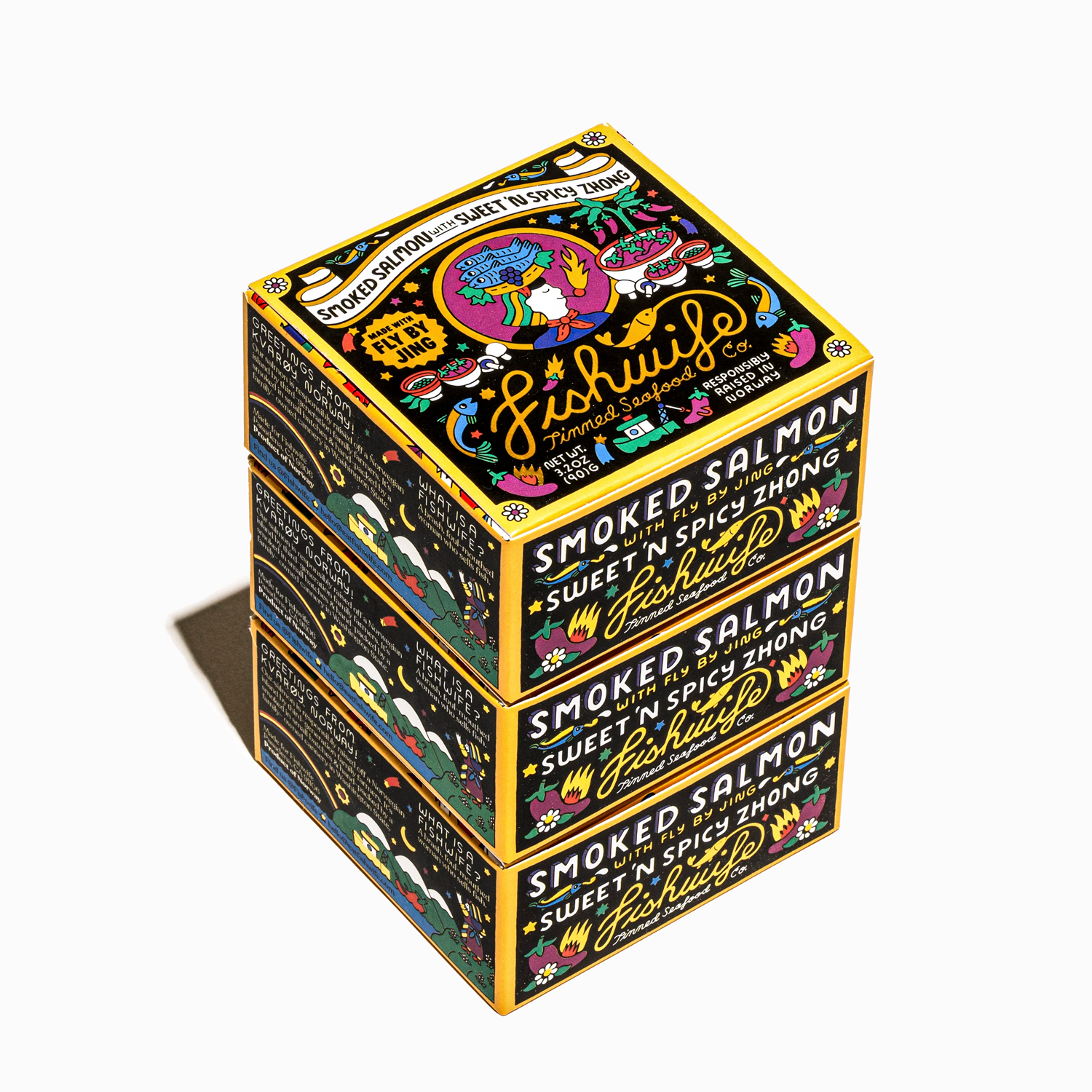 Smoked Salmon with Sweet & Spicy Zhong (3-Pack)